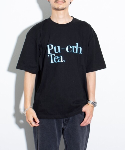 GLOSTER（グロスター）の「【GLOSTER/グロスター】Chinese Tea プリントTシャツ ロゴTシャツ クルーネック（Tシャツ/カットソー・メンズ・ホワイト系その他3/ホワイト系その他/ブラック系その他2/ブラック系その他/ホワイト系その他2/ブラック系その他3・M/L）」の9枚目の写真