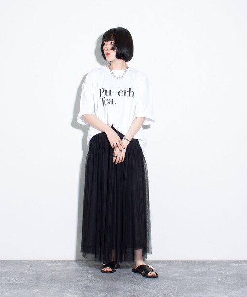 GLOSTER（グロスター）の「【GLOSTER/グロスター】Chinese Tea プリントTシャツ ロゴTシャツ クルーネック（Tシャツ/カットソー・メンズ・ホワイト系その他3/ホワイト系その他/ブラック系その他2/ブラック系その他/ホワイト系その他2/ブラック系その他3・M/L）」の14枚目の写真