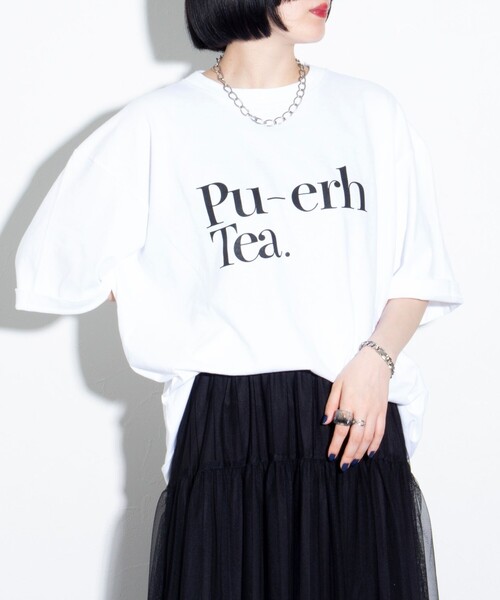 GLOSTER（グロスター）の「【GLOSTER/グロスター】Chinese Tea プリントTシャツ ロゴTシャツ クルーネック（Tシャツ/カットソー・メンズ・ホワイト系その他3/ホワイト系その他/ブラック系その他2/ブラック系その他/ホワイト系その他2/ブラック系その他3・M/L）」の16枚目の写真