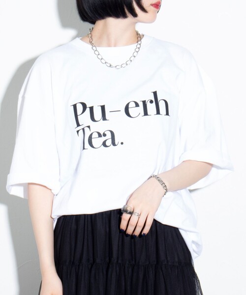 GLOSTER（グロスター）の「【GLOSTER/グロスター】Chinese Tea プリントTシャツ ロゴTシャツ クルーネック（Tシャツ/カットソー・メンズ・ホワイト系その他3/ホワイト系その他/ブラック系その他2/ブラック系その他/ホワイト系その他2/ブラック系その他3・M/L）」の18枚目の写真