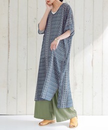 n'OrLABEL | 『プリントシアーチュニックワンピース』(ワンピース)