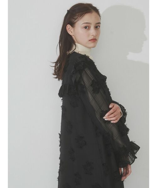 merry jenny（メリージェニー）の「flowerシアーワンピース（ワンピース・レディース・ブラック/アイボリー・FREE）」の22枚目の写真