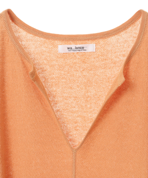 Liesse（リエス）の「【walance】ニットワンピース/30-2832（ワンピース・レディース・ベージュ/オレンジ・FREE）」の4枚目の写真