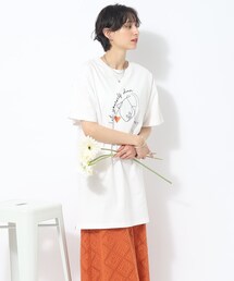 Cutie Blonde | 【体型カバーも◎】刺繍アソート Tシャツ(Tシャツ/カットソー)