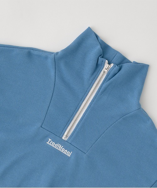 b・ROOM(ビールーム)の「【表コットン毛玉バイバイ】ハーフジップスウェット(スウェット・キッズ・オートミール/チャコール/ピンク/グレイッシュブルー/エメラルド・100cm/110cm/120cm/130cm/140cm/150cm)」の10枚目の写真