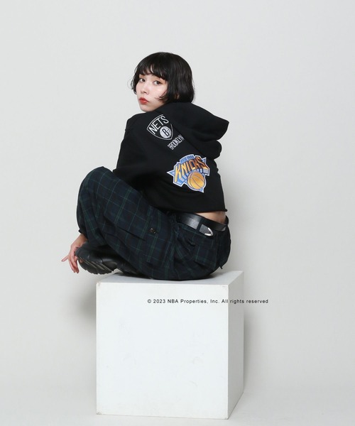 PAGEBOY（ページボーイ）の「NBAマルチワッペンショートパーカー