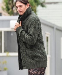 CAMBIOカーディガン CAMBIO(カンビオ)】【HIMALAYAN CLIMBERS HAND-KNIT別注】手編み