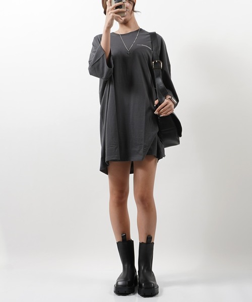 GLARE（グレア）の「【GLARE】 月モチーフ バックプリント オーバーTシャツ /  Moon Motif Back Print Over T-shirt（Tシャツ/カットソー・メンズ・ブルー/ブラック/チャコール/ホワイト・FREE）」の17枚目の写真