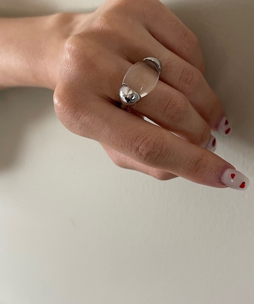 SANSeLF(サンセルフ)の「clear docking ring【SANSeLF】sanak23a002(リング・レディース・シルバー・FREE)」の5枚目の写真