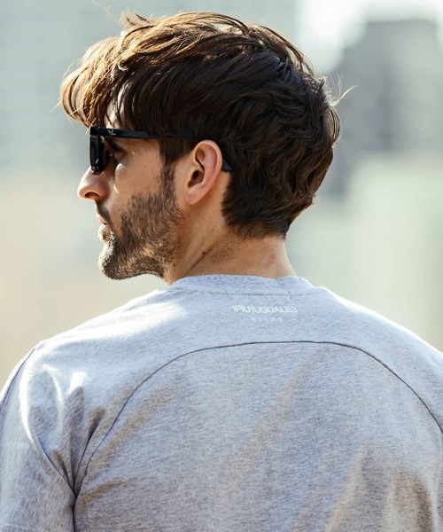 1PIU1UGUALE3  RELAX （ウノピゥウノウグァーレトレ リラックス）の「1PIU1UGUALE3 RELAX(ウノピゥウノウグァーレトレ リラックス)ワンポイントロゴ ロゴ刺繍 ベーシック半袖Tシャツ（Tシャツ/カットソー・メンズ・ネイビー/ホワイト/レッド/ブラック/トップグレー・S/M/XL/L/XXL）」の18枚目の写真