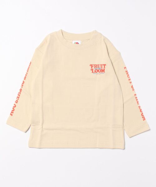FRUIT OF THE LOOM（フルーツオブザルーム）の「KIDS 接結天竺 長袖 TEE / 長袖 / ロンT / バック / ロゴ / プリント / カジュアル / ユニセックス（Tシャツ/カットソー・キッズ・ホワイト/ブラック・S/M/L）」の21枚目の写真