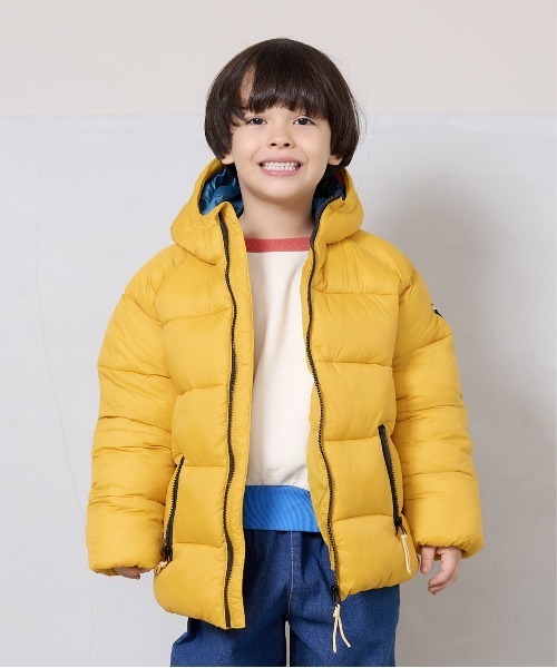 BIG FIELD(ビッグフィールド)の「アトラスマウンテンジャケット(80~150cm)(ダウンジャケット/コート・キッズ・グリーン/ベージュ/イエロー/オレンジ/ブルー/ブラック・95/110/90/100/120/150/140/80/130)」の18枚目の写真
