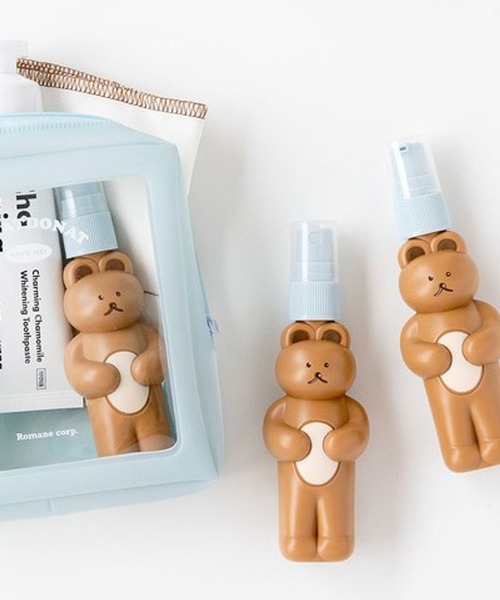 Brunch Brother(ブランチブラザー)の「Romane corp./Travel bottle/トラベルポーチ/ポンプ/ブランチブラザー/ロマネ(トラベルグッズ・レディース・ピンク/クリーム/ブラウン/ベージュ・0)」の2枚目の写真