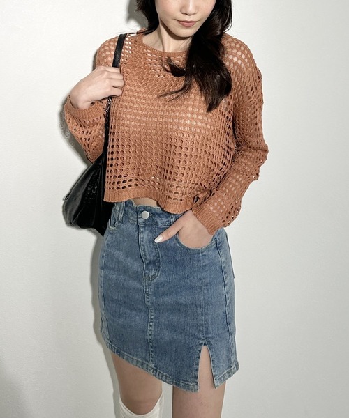 トイロメライ❁⃘*.゜ 新品☆ PAMIE kon sheer ニット トイロメライ様専用❁⃘*.゜ 新品☆ PAMIE kon sheer ニット