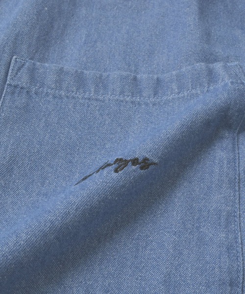 GLAZOS(グラソス)の「デニム・ポケット刺繍長袖シャツ(シャツ/ブラウス・キッズ・ブルー/インディゴブルー・140cm/150cm/160cm/170cm)」の13枚目の写真