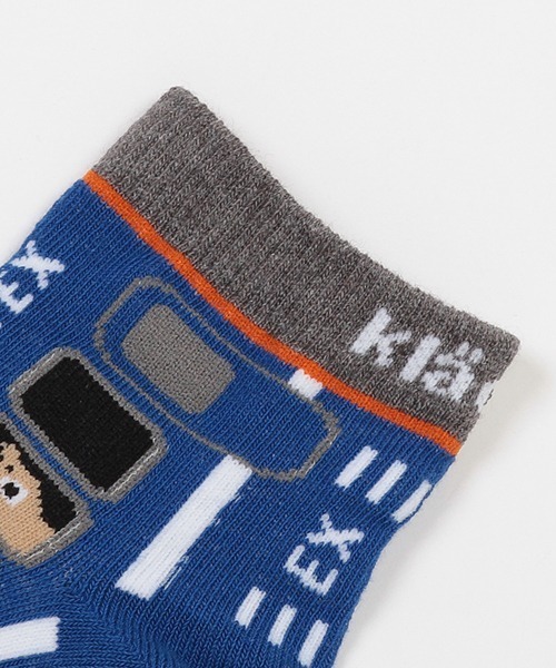 kladskap（クレードスコープ）の「乗り物ショートクルーソックス【日本製】（ソックス/靴下・キッズ・イエロー/ブルー/レッド/ブラック・SS/S/L/M）」の16枚目の写真