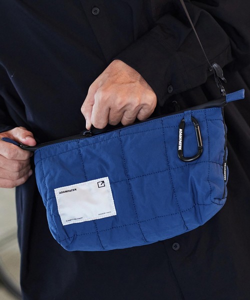 ADAM PATEK（アダムパテック）の「ADAMPATEK/square quilt mini shoulder bag/スクエアキルティングミニショルダーバッグ/AP2329004（ショルダーバッグ・レディース・ブラック/ブルー/ホワイト/カーキ・フリー）」の7枚目の写真