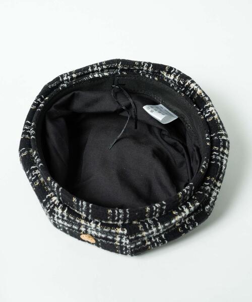 WEGO（ウィゴー）の「WEGO/ツイードベレー（ハンチング/ベレー帽・レディース・ブラック/ホワイト・FREE）」の8枚目の写真