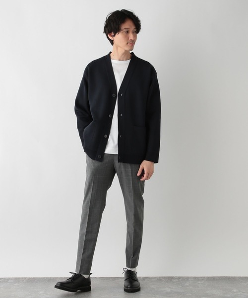 GLOBAL WORK（グローバルワーク）の「リッチライトニットVカーディガン/704229（カーディガン/ボレロ・メンズ・ブラック/ブルー/ネイビー/ライトグレー/チャコールグレー・SMALL/X-LARGE/LARGE/MEDIUM）」の14枚目の写真