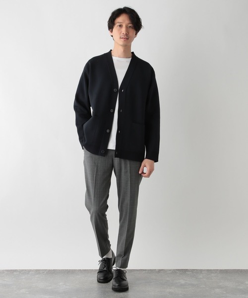 GLOBAL WORK（グローバルワーク）の「リッチライトニットVカーディガン/704229（カーディガン/ボレロ・メンズ・ブラック/ブルー/ネイビー/ライトグレー/チャコールグレー・SMALL/X-LARGE/LARGE/MEDIUM）」の15枚目の写真