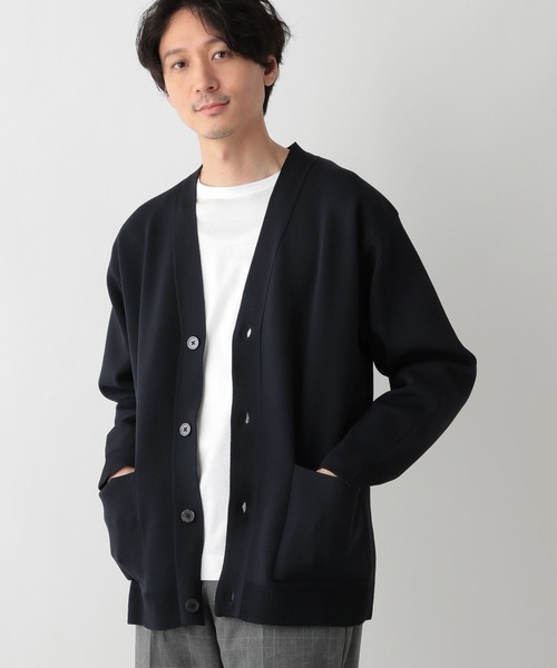 GLOBAL WORK（グローバルワーク）の「リッチライトニットVカーディガン/704229（カーディガン/ボレロ・メンズ・ブラック/ブルー/ネイビー/ライトグレー/チャコールグレー・SMALL/X-LARGE/LARGE/MEDIUM）」の16枚目の写真