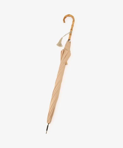 Afternoon Tea（アフタヌーンティー）の「タッセル付きバンブーハンドル長傘 雨傘（長傘・レディース・サックスブルー/ベージュ/ネイビー・ONE SIZE）」の4枚目の写真