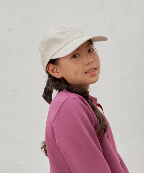 ikka（イッカ）の「フェイクスエード後ろリボンキャップ（キャップ・キッズ・ネイビー/ベージュ・FREE）」の15枚目の写真