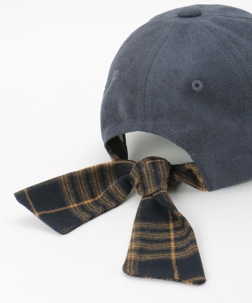 ikka（イッカ）の「フェイクスエード後ろリボンキャップ（キャップ・キッズ・ネイビー/ベージュ・FREE）」の8枚目の写真