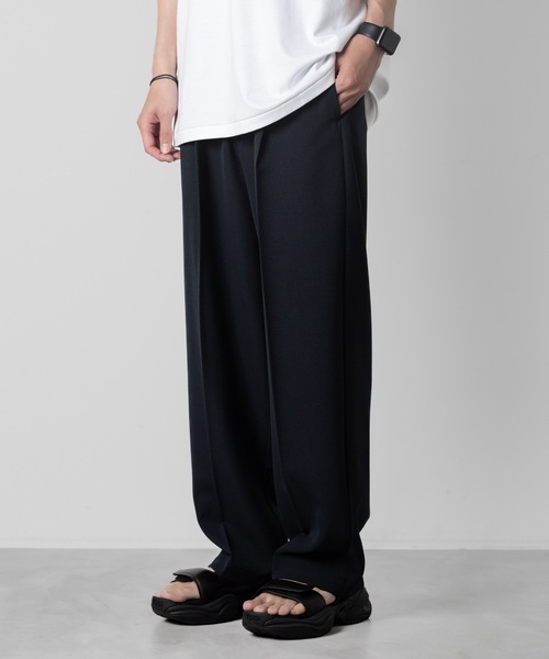 ATTACHMENT（アタッチメント）の「【 直営店・ZOZOTOWN限定 】PEライトトロ　イージーパンツ（スラックス・メンズ・ブルーグレー/ブラック/ネイビー・3/2/1）」の7枚目の写真