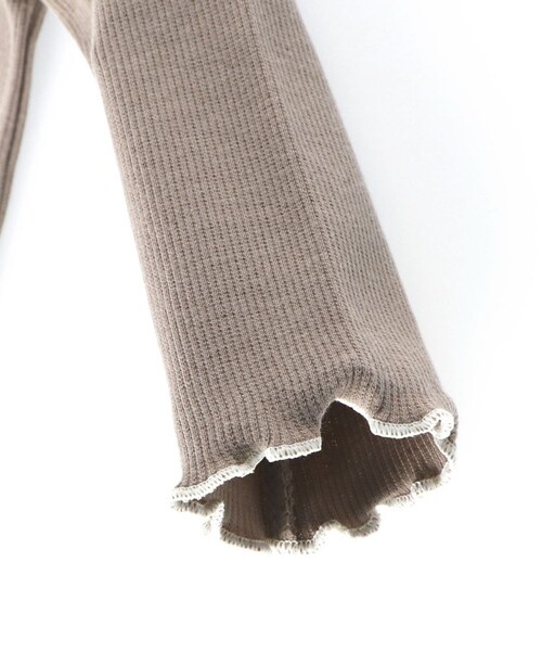 BRANSHES（ブランシェス）の「【ベビー】テレコ長袖ボディスーツ（ロンパース・キッズ・ブラウン/アイボリー・70/80）」の20枚目の写真