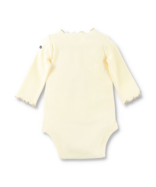 BRANSHES（ブランシェス）の「【ベビー】テレコ長袖ボディスーツ（ロンパース・キッズ・ブラウン/アイボリー・70/80）」の15枚目の写真