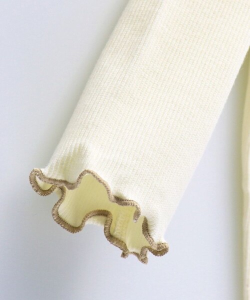 BRANSHES（ブランシェス）の「【ベビー】テレコ長袖ボディスーツ（ロンパース・キッズ・ブラウン/アイボリー・70/80）」の13枚目の写真