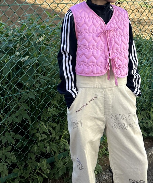 Alley by w closet(アリーバイダブルクローゼット)の「【Alley】ハートキルティングベスト(ベスト・レディース・オフホワイト/ピンク/ブラック・FREE)」の17枚目の写真
