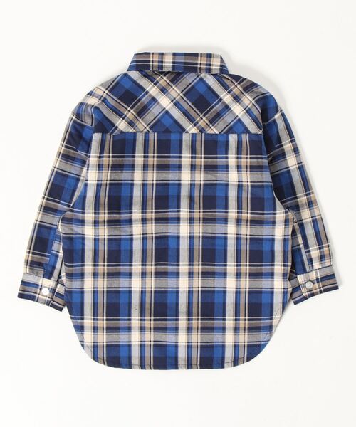 Smoothy（スムージー）の「SMOOTHY check shirts jk / スムージー チェックシャツジャケット（その他アウター・キッズ・ブラック系その他/ブルー系その他・M/L/XL/S）」の3枚目の写真