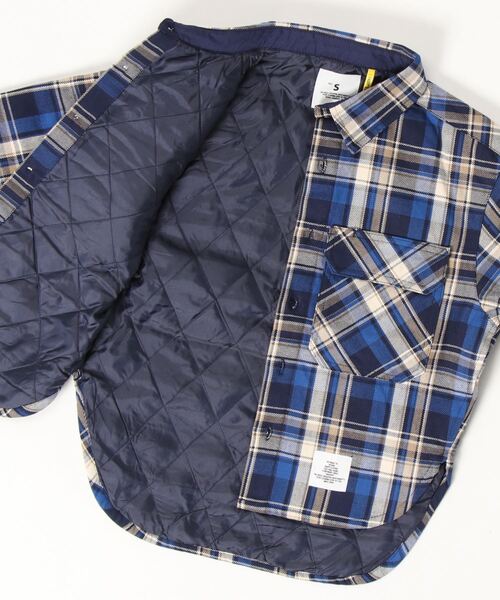 Smoothy（スムージー）の「SMOOTHY check shirts jk / スムージー チェックシャツジャケット（その他アウター・キッズ・ブラック系その他/ブルー系その他・M/L/XL/S）」の4枚目の写真