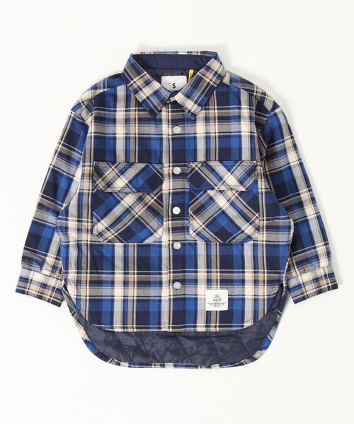 Smoothy（スムージー）の「SMOOTHY check shirts jk / スムージー チェックシャツジャケット（その他アウター・キッズ・ブラック系その他/ブルー系その他・M/L/XL/S）」の8枚目の写真