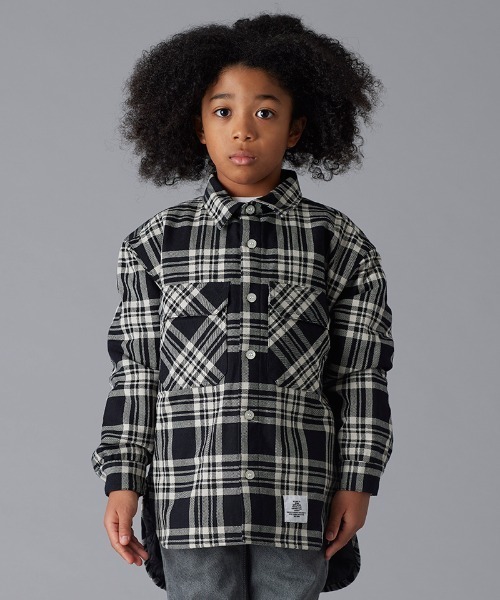 Smoothy（スムージー）の「SMOOTHY check shirts jk / スムージー チェックシャツジャケット（その他アウター・キッズ・ブラック系その他/ブルー系その他・M/L/XL/S）」の11枚目の写真
