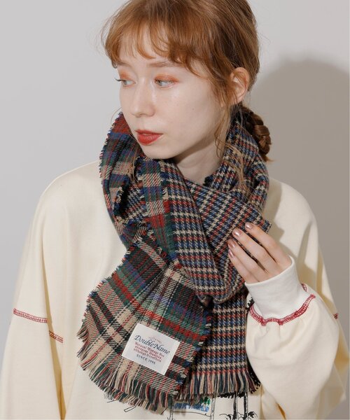 DOUBLE NAME（ダブルネーム）の「チェック柄リバーシブルマフラー（マフラー・レディース・ベージュ/レッド/グリーン・FREE）」の20枚目の写真