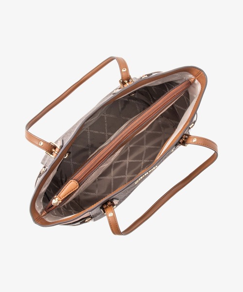 MICHAEL KORS　VOYAGER EWトートMKシグネチャー　ブラウン Michael Kors Voyager East/west Tote Signature | Handbags