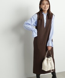 N.(N. Natural Beauty Basic) | 【S Size Line】◆キーネックストレートジャンパースカート(ジャンパースカート)