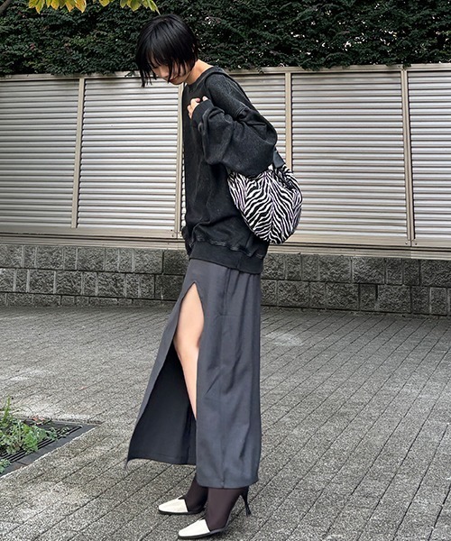 SEN TOKYO(セントーキョー)の「絶妙なワイドシルエット。オーバーサイズフェードスウェット(スウェット・メンズ・ブラウン/グリーン/パープル/ブラック/ワイン・M/L/XL)」の14枚目の写真
