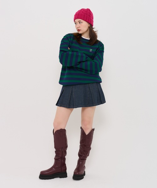 TINA：JOJUN（ティーナジョジュン）の「ユニセックス ボーダーニットプルオーバー TINA：JOJUN（ニット/セーター・レディース・ネイビー/グレー/サックスブルー・M）」の19枚目の写真