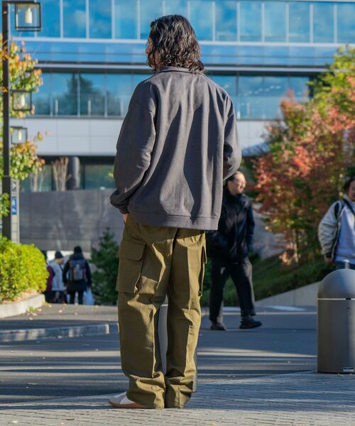 UNIIT（ユニット）の「【UNIIT/ユニット】フェイクスエード　 ワンポイント刺繍　 フルジップブルゾン　コーチジャケット（ブルゾン・メンズ・チャコールグレー/アイボリー/ブラウン・LARGE/MEDIUM）」の7枚目の写真