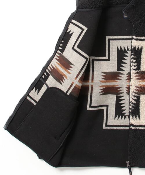 PENDLETON（ペンドルトン）の「【 PENDLETON / ペンドルトン 】 ハーディング ボア スタンド ブルゾン MNY 3475-3014 boablo（ブルゾン・メンズ・ブラック/アイボリー・M/L）」の4枚目の写真