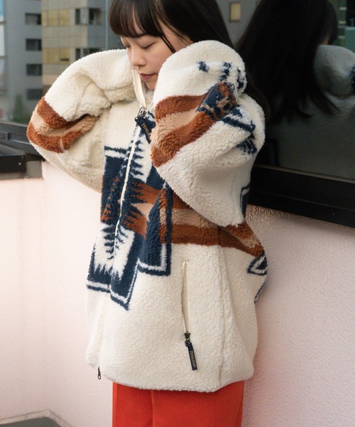 PENDLETON（ペンドルトン）の「【 PENDLETON / ペンドルトン 】 ハーディング ボア スタンド ブルゾン MNY 3475-3014 boablo（ブルゾン・メンズ・ブラック/アイボリー・M/L）」の8枚目の写真