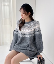 Heather | ノルディックニット 986372(ニット/セーター)