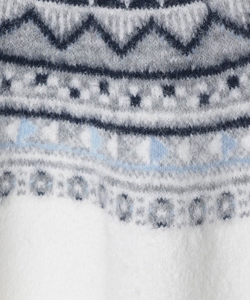 Heather（ヘザー）の「ノルディックニット  986372（ニット/セーター・レディース・ホワイト系/ブラウン系/グレー系・FREE）」の11枚目の写真