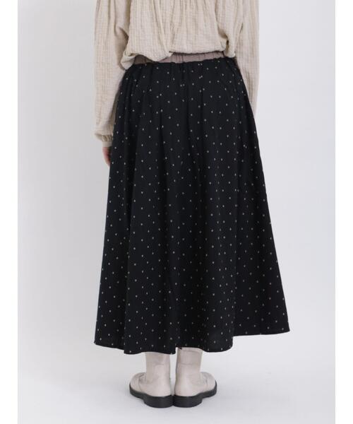 Samansa Mos2(サマンサ モスモス)の「フラワー柄フロッキープリントスカート(スカート・レディース・グリーン/キナリ/ブラック・F)」の14枚目の写真