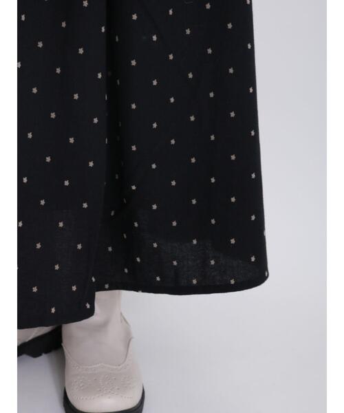 Samansa Mos2(サマンサ モスモス)の「フラワー柄フロッキープリントスカート(スカート・レディース・グリーン/キナリ/ブラック・F)」の17枚目の写真