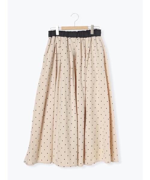 Samansa Mos2(サマンサ モスモス)の「フラワー柄フロッキープリントスカート(スカート・レディース・グリーン/キナリ/ブラック・F)」の20枚目の写真